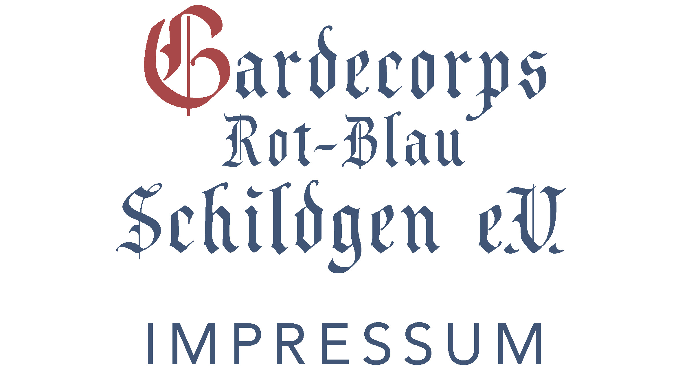 Schriftzug des Gardecorps